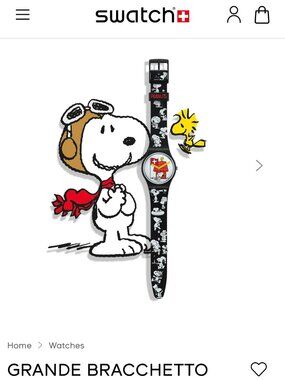 Swatch Grande Brachetto Snoopy Watch